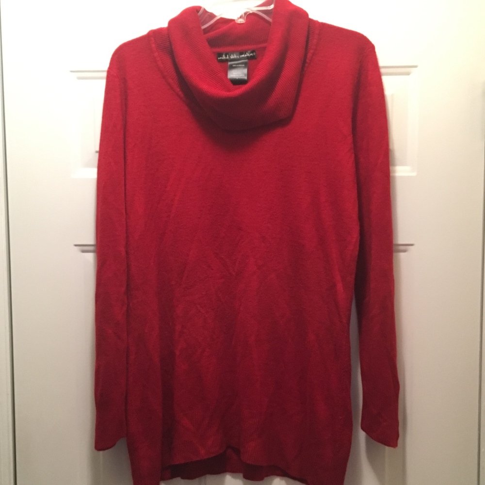 United States Sweaters - Red Crowl Neck - SZ L